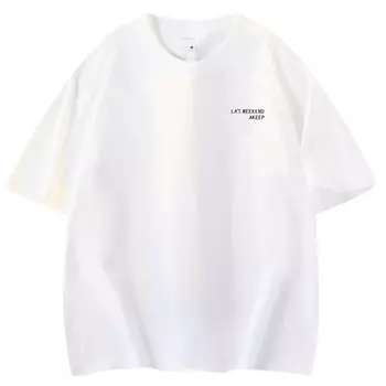 Футболка унисекс La'T.Weekend, белый