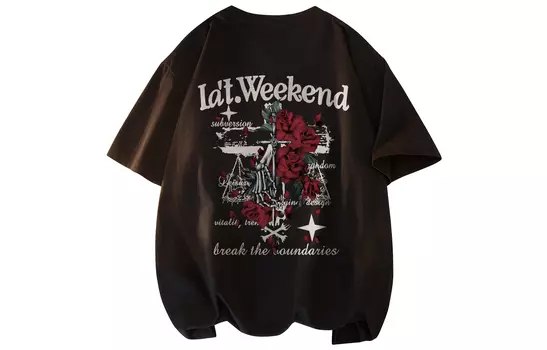 Футболка унисекс La'T.Weekend, Темно-серый