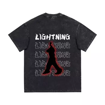 Футболка унисекс LIGHTNING MONSTER, темно-синий