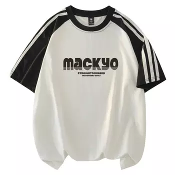 Футболка унисекс Mackyo, черный/белый