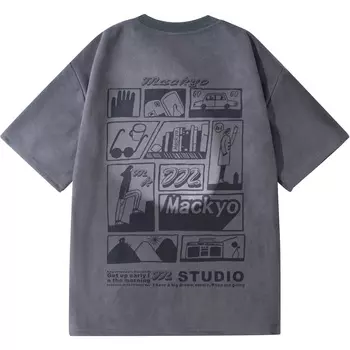 Футболка унисекс Mackyo, Фиолетовый