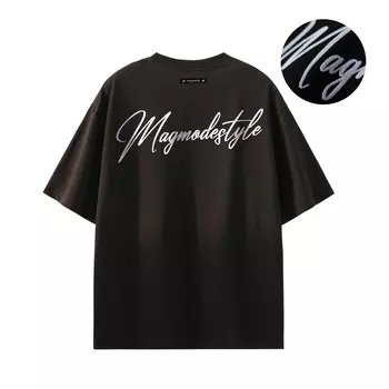 Футболка унисекс Magmode, белый/черный