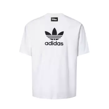 Футболка унисекс маленькая розовая пистолет белая Adidas Originals, белый