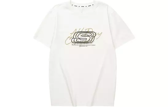 Футболка унисекс Marshmallow/0074 Skechers, цвет Marshmallow/0074