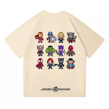 Футболка унисекс MARVEL, Бургундия