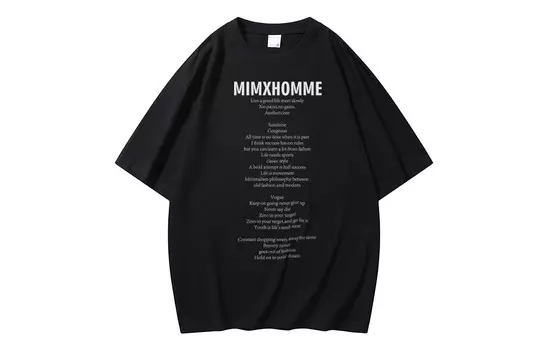 Футболка унисекс Mimx Homme, цвет Burgundy