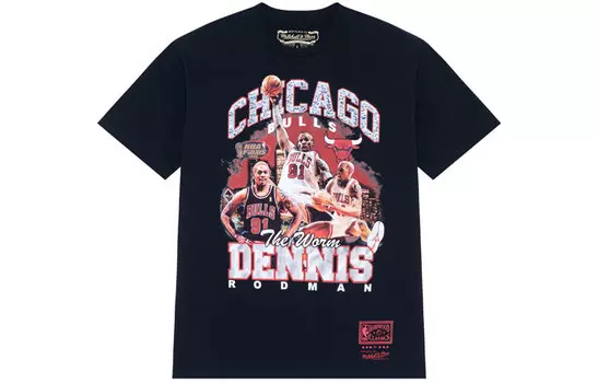 Футболка унисекс Mitchell & Ness, Черный