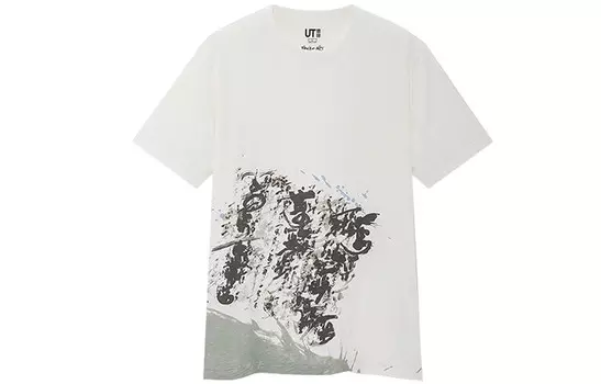 Футболка унисекс молочно-белая Uniqlo, слоновая кость