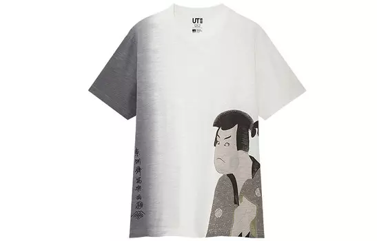 Футболка унисекс молочно-белая Uniqlo, слоновая кость