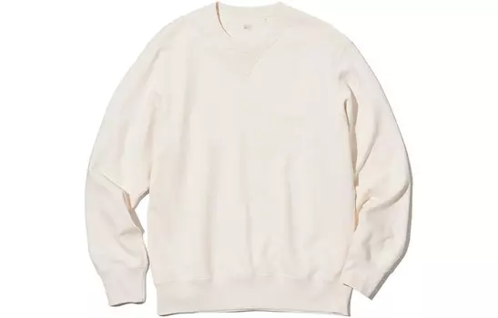 Футболка унисекс молочно-белая Uniqlo, слоновая кость