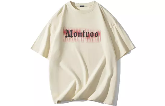 Футболка унисекс MONTVOO, Абрикос (короткие рукава)