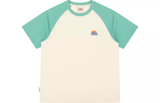 Футболка унисекс MostwantedLab, Бежевый/Зеленый