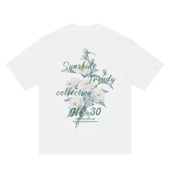 Футболка унисекс NC-30, белый/черный