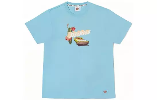 Футболка унисекс небесно-голубая Dickies, голубой
