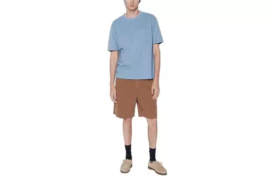 Футболка унисекс небесно-голубая Uniqlo, голубой