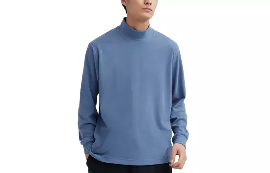 Футболка унисекс небесно-голубая Uniqlo, голубой