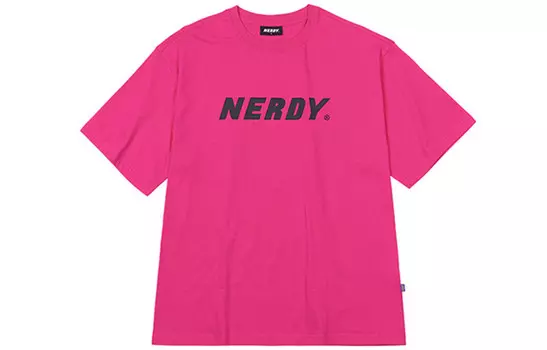 Футболка унисекс Nerdy, розовый