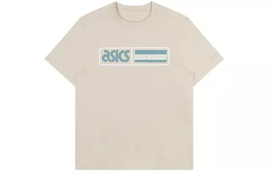 Футболка унисекс Off White Asics, кремовый
