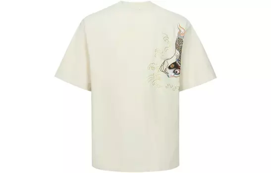 Футболка унисекс Off White Evisu, кремовый