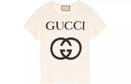 Футболка унисекс Off White Gucci, кремовый