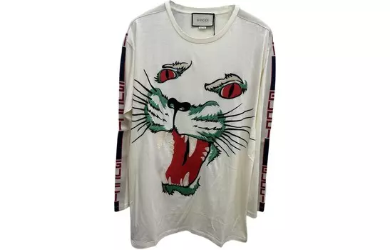 Футболка унисекс Off White Gucci, кремовый