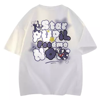 Футболка унисекс OM NOM, темно-синий