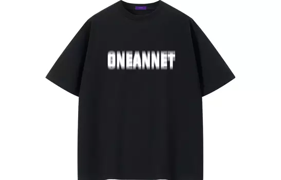 Футболка унисекс Oneannet, Черный/Фиолетовый