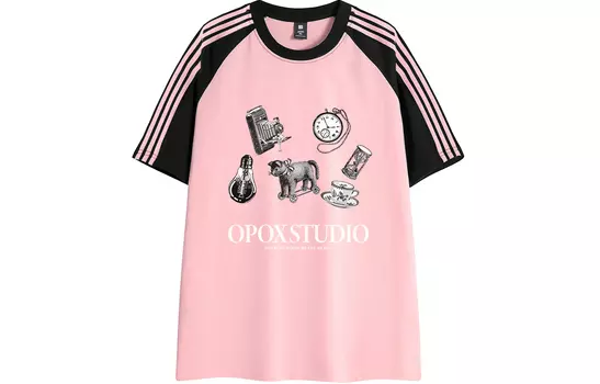 Футболка унисекс Opox, Черно-белый цветок серый (подарочная коробка)