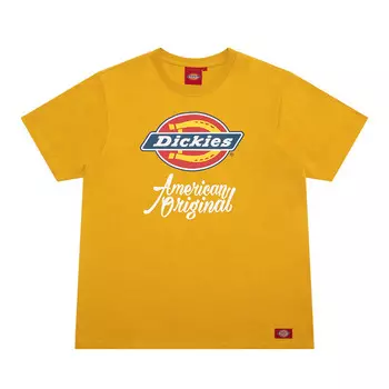 Футболка унисекс оранжевая Dickies, оранжевый