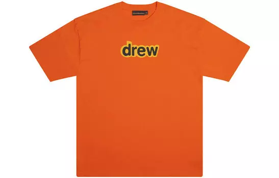 Футболка унисекс оранжевая Drew House, оранжевый