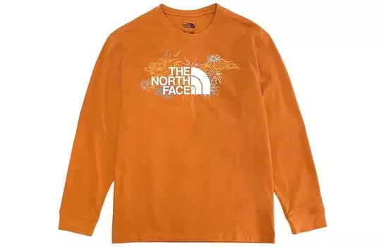 Футболка унисекс оранжевая The North Face, оранжевый