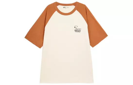 Футболка унисекс оранжевая Uniqlo, оранжевый