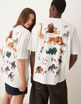 Футболка унисекс оверсайз Disney с принтом «Король Лев» на камне ASOS DESIGN