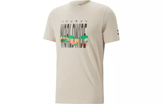 Футболка унисекс овсянка Puma, светло-бежевый