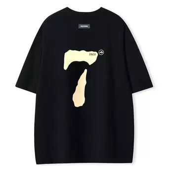 Футболка унисекс PAKA, белый/розовый