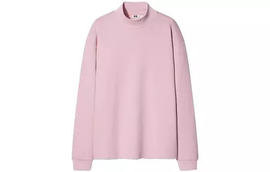 Футболка унисекс пастельно-розовая Uniqlo, розовый