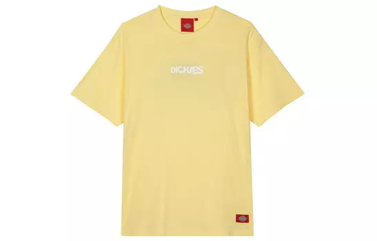 Футболка унисекс пастельно-желтая Dickies, светло-желтый
