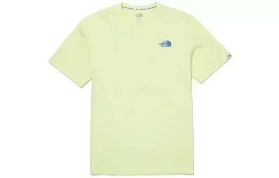 Футболка унисекс пастельно-желтая The North Face, светло-желтый