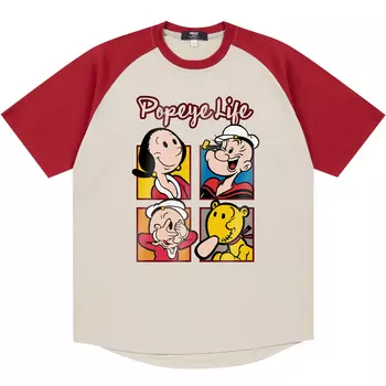 Футболка унисекс POPEYE, Apricot Blue