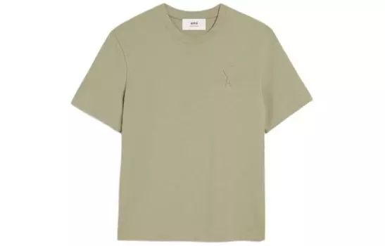 Футболка унисекс пыльно-зеленая Amiparis, зеленый