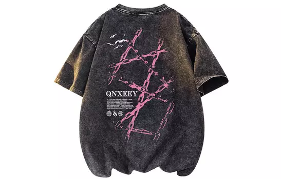 Футболка унисекс Qnxeey, черный