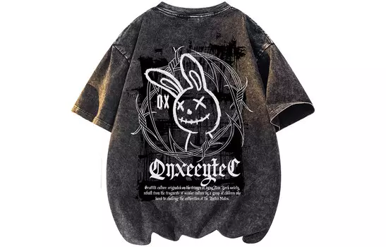 Футболка унисекс Qnxeey, черный