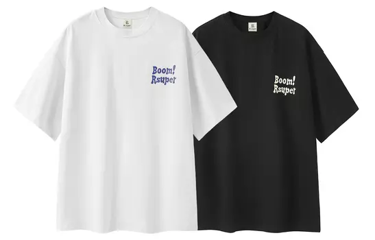 Футболка унисекс R.super, 2 Pack (RT0131 Black+RT0131 Sky Blue)