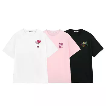 Футболка унисекс разноцветная набор из 3 шт Canotwait_, цвет Multicolor (Set of 3)