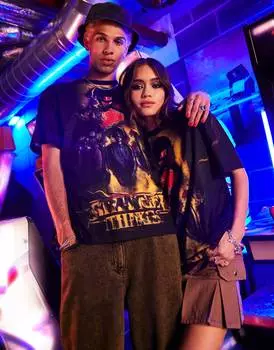 Футболка унисекс Reclaimed Vintage x Stranger Things с графическим принтом