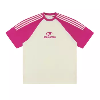 Футболка унисекс Redu, Абрикосовое написание темно-синего цвета