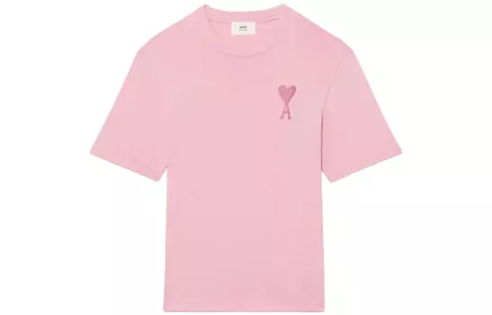 Футболка унисекс розовая Amiparis, розовый