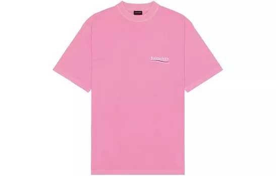 Футболка унисекс розовая Balenciaga, розовый
