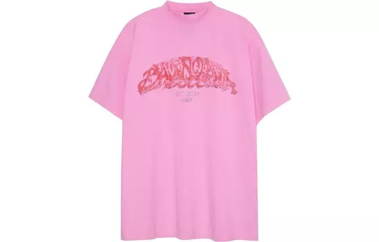 Футболка унисекс розовая Balenciaga, розовый
