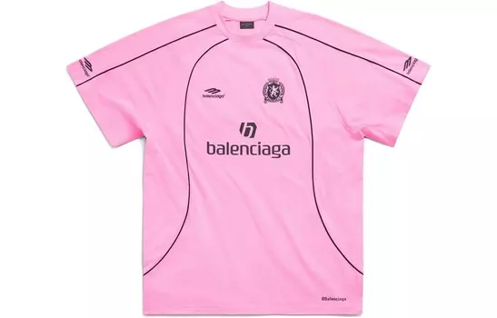 Футболка унисекс розовая Balenciaga, розовый